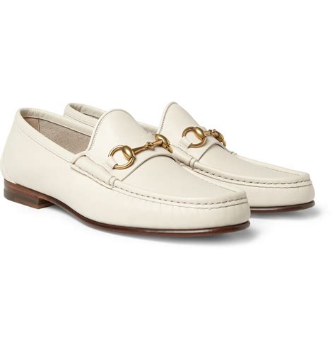 white loafers gucci